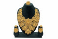 Parure Fleur Impériale – Collier, boucles d’oreilles et bague en plaqué or