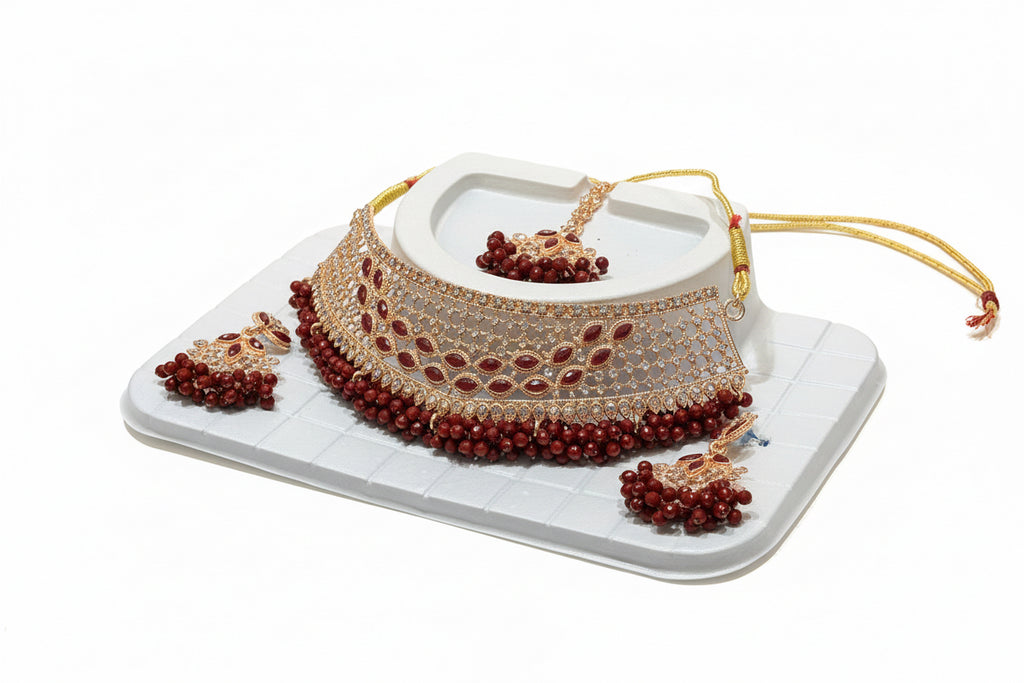 Parure Shanti Bordeaux