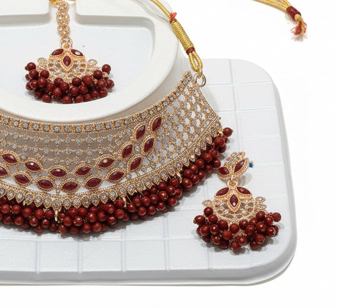 Parure Shanti Bordeaux