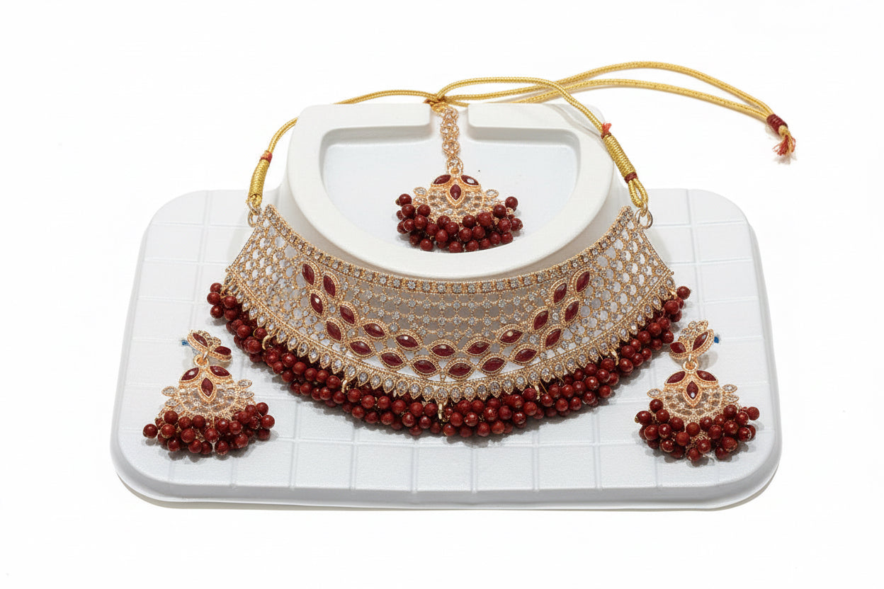 Parure Shanti Bordeaux