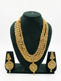 Parure Royale – Collier et boucles d’oreilles en plaqué or