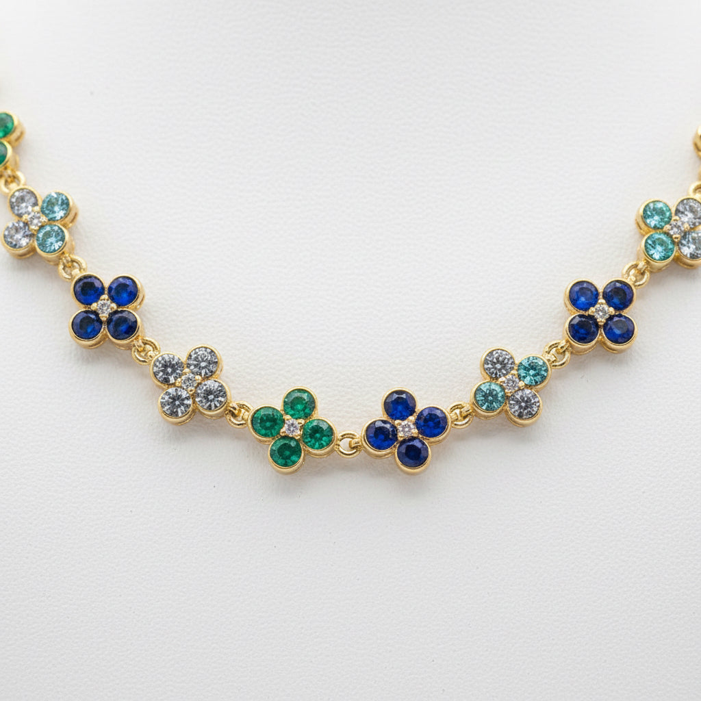 Collier trèfle à quatre feuilles