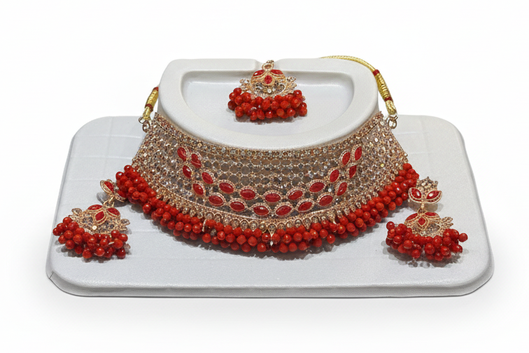 Parure Shanti Rubis.