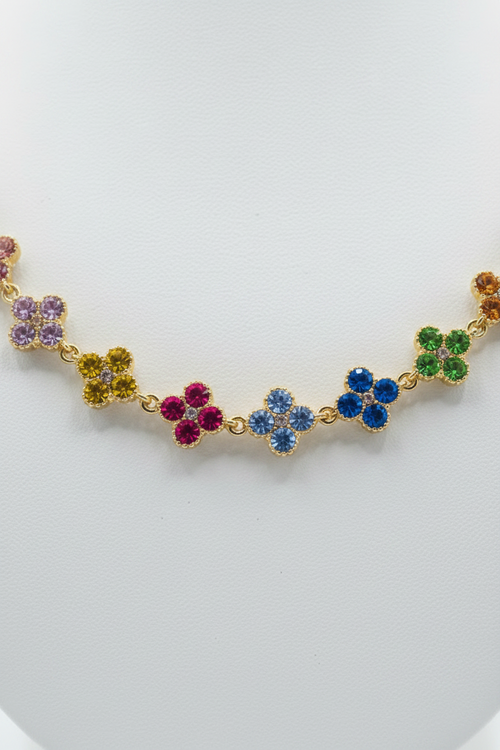 Collier trèfle à quatre feuilles