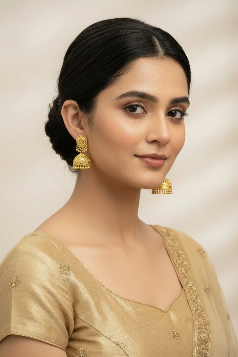 Boucles d'Oreilles Jhumka "Palais de Mysore"