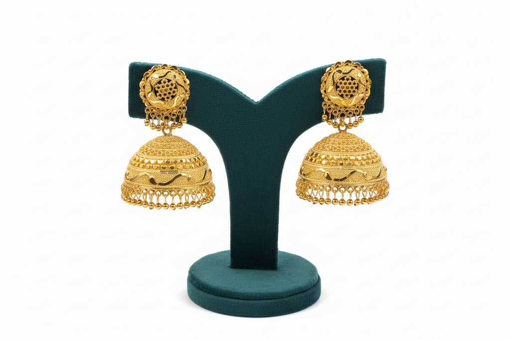 Boucles d'Oreilles Jhumka "Palais de Mysore"