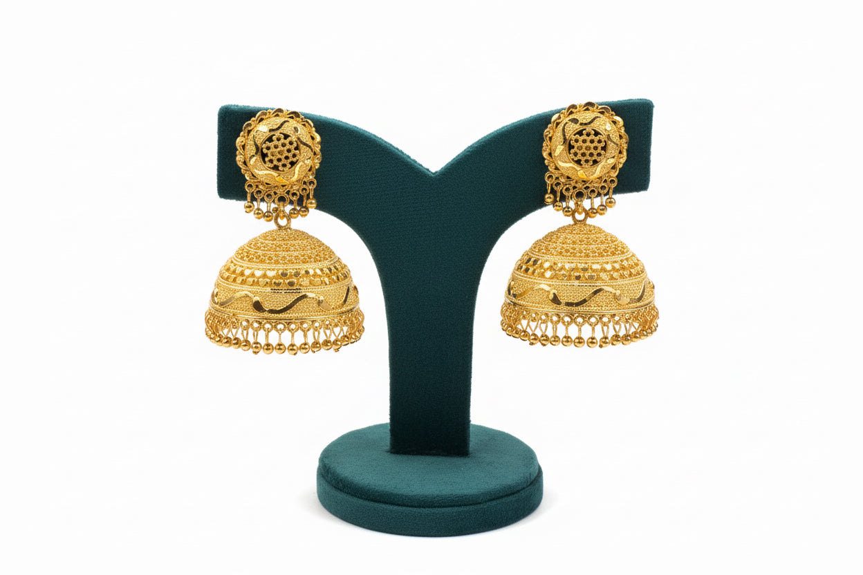 Boucles d'Oreilles Jhumka "Palais de Mysore"